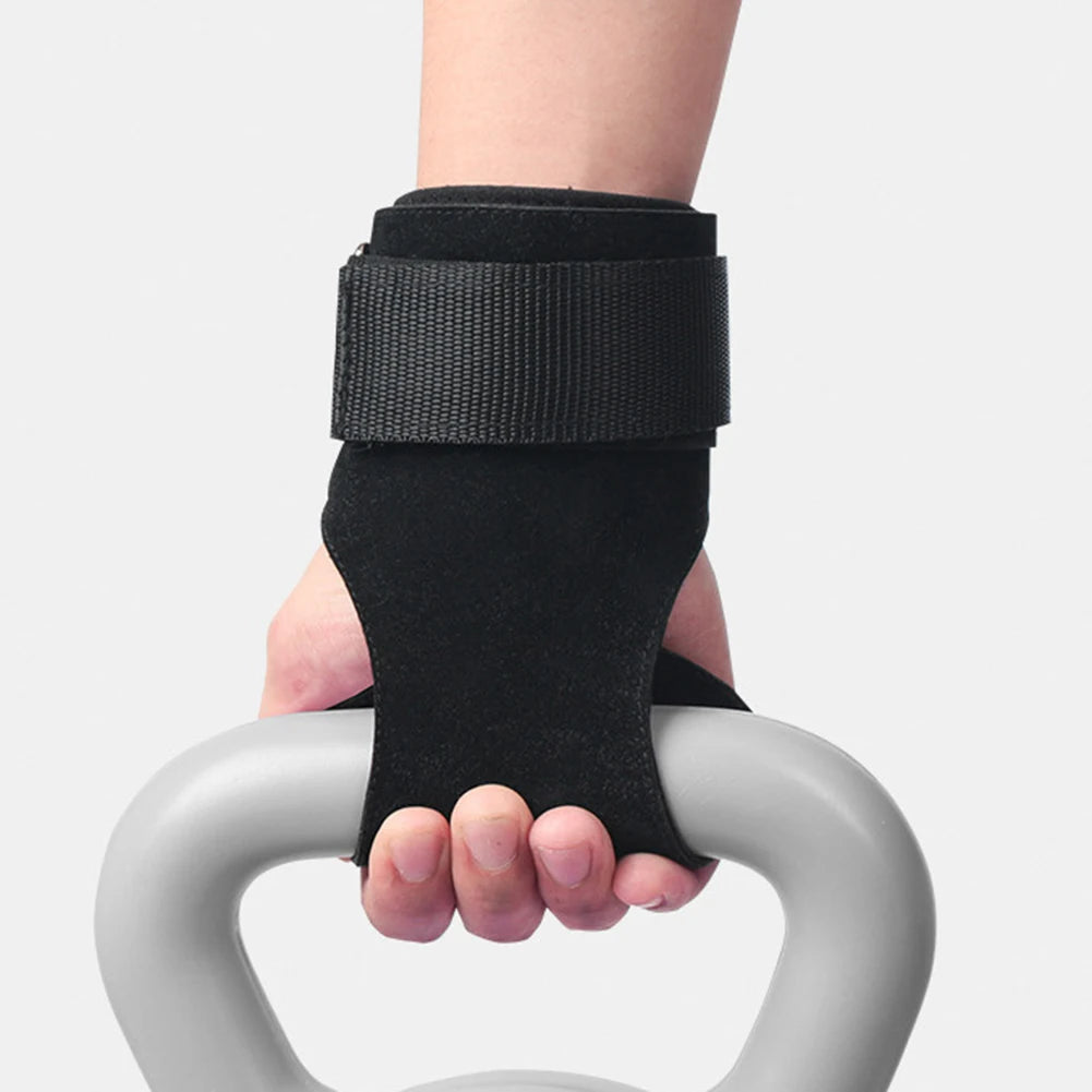 Gym Weight Lifting Hooks Pads Gloves Grips Anti Skid Workout Fitness Weightlift Gloves Hand Protection Mittens