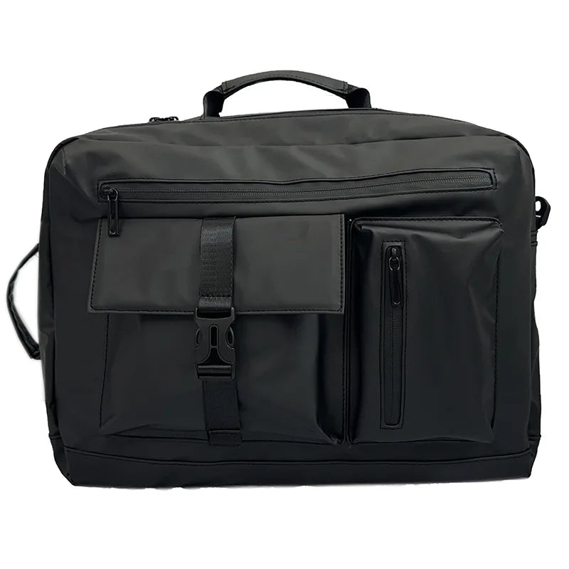 Streetwear Style Nylon Men Shoulder Bag Large Capacity Travel Crossbody Casual Commuter School Laptop Backpack