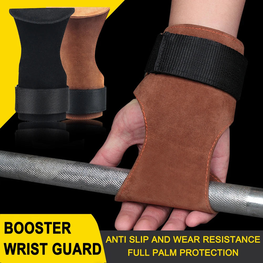 Gym Weight Lifting Hooks Pads Gloves Grips Anti Skid Workout Fitness Weightlift Gloves Hand Protection Mittens